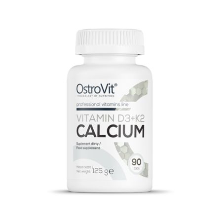 Calciu + Vitamina D3 + K2, 90 tablete, OstroVit
