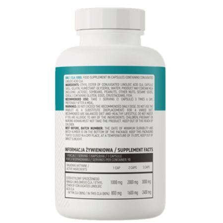 Acid linoleic conjugat CLA 1000, 90 capsule, OstroVit 755994