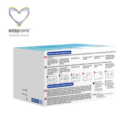 Camera de inhalare antistatica pentru aerosol cu 3 masti din silicon, Easycare 756254