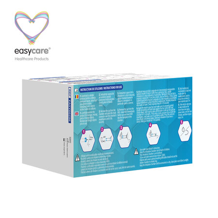 Camera de inhalare antistatica pentru aerosol cu 3 masti din silicon, Easycare 756255