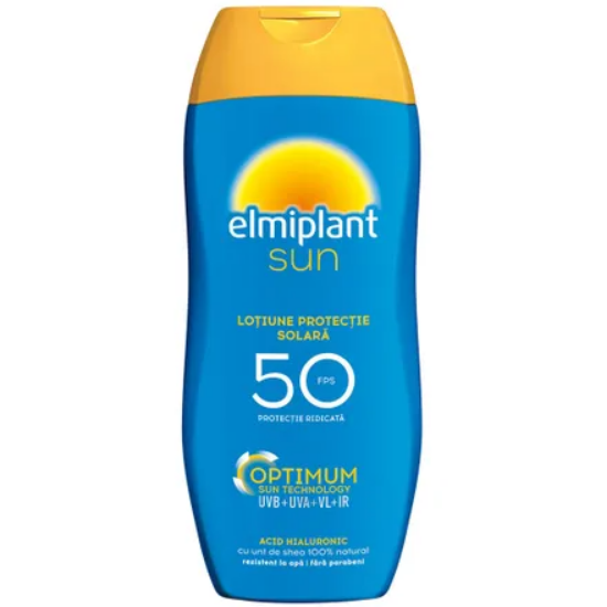 Lotiune cu protectie solara ridicata SPF 50 Optimum Sun, 200 ml, Elmiplant