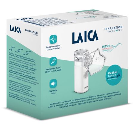 Aparat de aerosoli portabil si reincarcabil pentru adulti si copii, NE1012, Laica