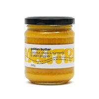 Crema din fulgi de cocos cu turmeric si piper negru Golden Butter, 200 g, Maitri