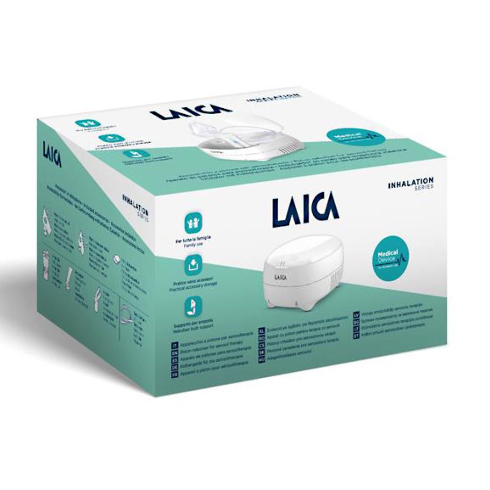 Aparat de aerosoli cu piston si compartiment accesorii pentru copii si adulti, NE2015, Laica