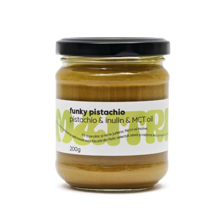 Crema de fistic cu inulina si ulei MCT Funky Pistachio, 200 g, Maitri