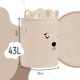 Cos pliabil pentru depozitare, 43 L, Beige, Fluffy Toy Boucle Bear, Sipo 756066