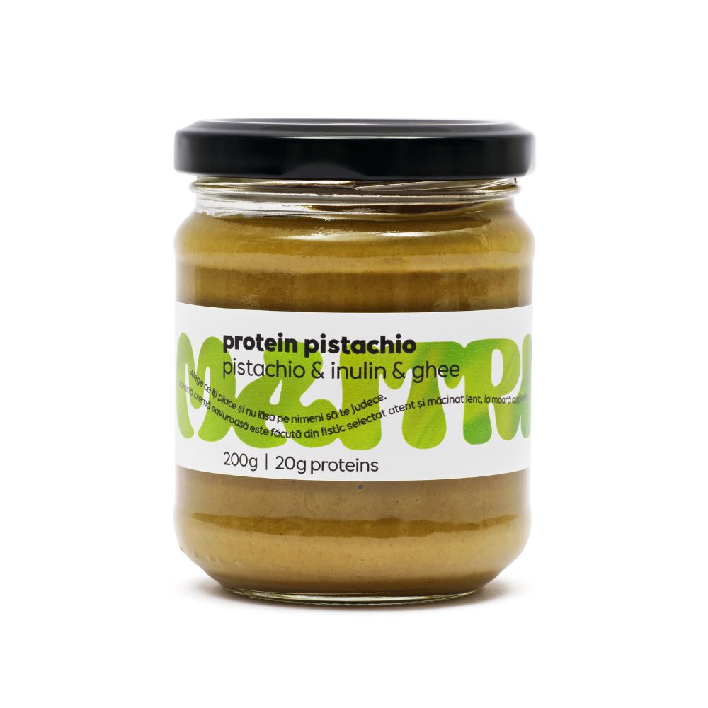Crema de fistic cu inulina si ghee Protein Pistachio, 200 g, Maitri