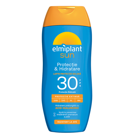 Lotiune cu protectie solara ridicata SPF 30 Protectie & Hidratare, 200 ml, Elmiplant
