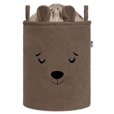 Cos pliabil pentru depozitare, Brown, Fluffy Toy Boucle Bear, 43 L, Sipo