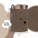 Cos pliabil pentru depozitare, Brown, Fluffy Toy Boucle Bear, 43 L, Sipo 756610