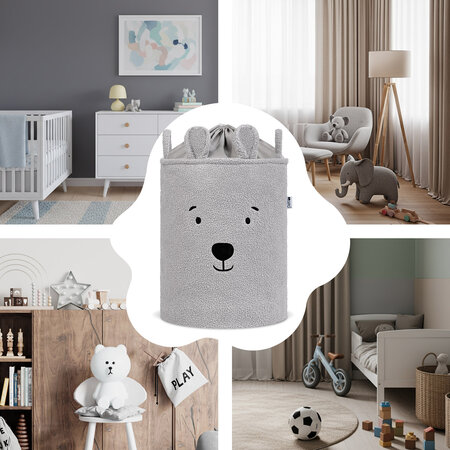 Cos pliabil pentru depozitare, Boucle Bear, 43 L, Sipo 756122