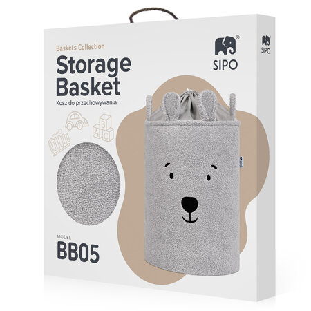 Cos pliabil pentru depozitare, Boucle Bear, 43 L, Sipo 756124
