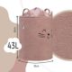 Cos pliabil pentru depozitare, Pink, Fluffy Toy Boucle Cat, 43 L, Sipo 756142