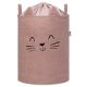 Cos pliabil pentru depozitare, Pink, Fluffy Toy Boucle Cat, 43 L, Sipo 756138