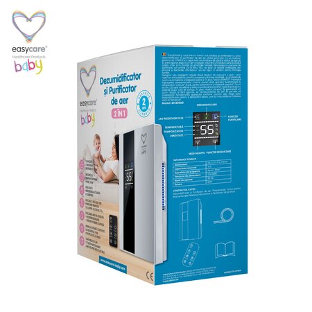 Dezumidificator si Purificator de aer 2 in 1 Baby, Easycare 756157