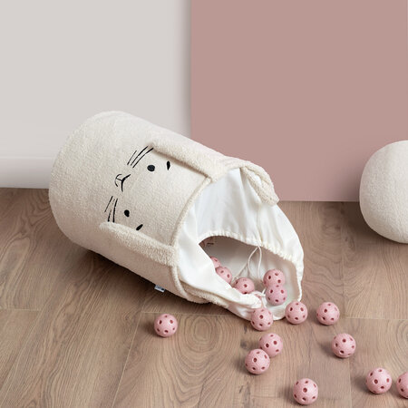 Cos pliabil pentru depozitare, Crem, Fluffy Toy Boucle Rabbit, 43 L, Sipo 756170