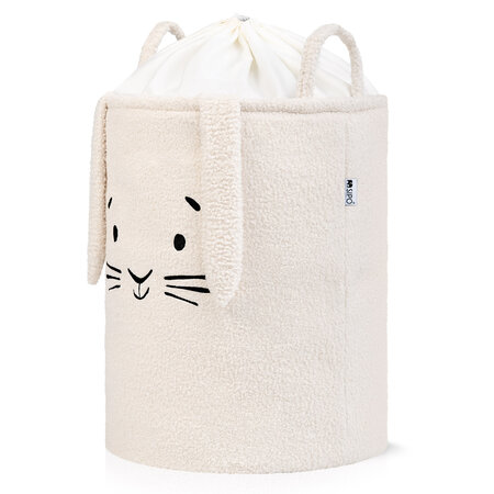 Cos pliabil pentru depozitare, Crem, Fluffy Toy Boucle Rabbit, 43 L, Sipo 756163
