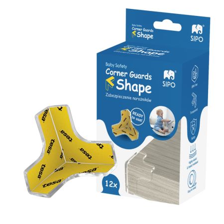 Set 12 coltare din silicon pentru colturi, Sipo