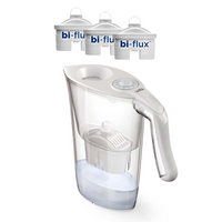 Cana filtranta de apa, Norma, 2.3 litri + 3 cartuse filtrante, Laica