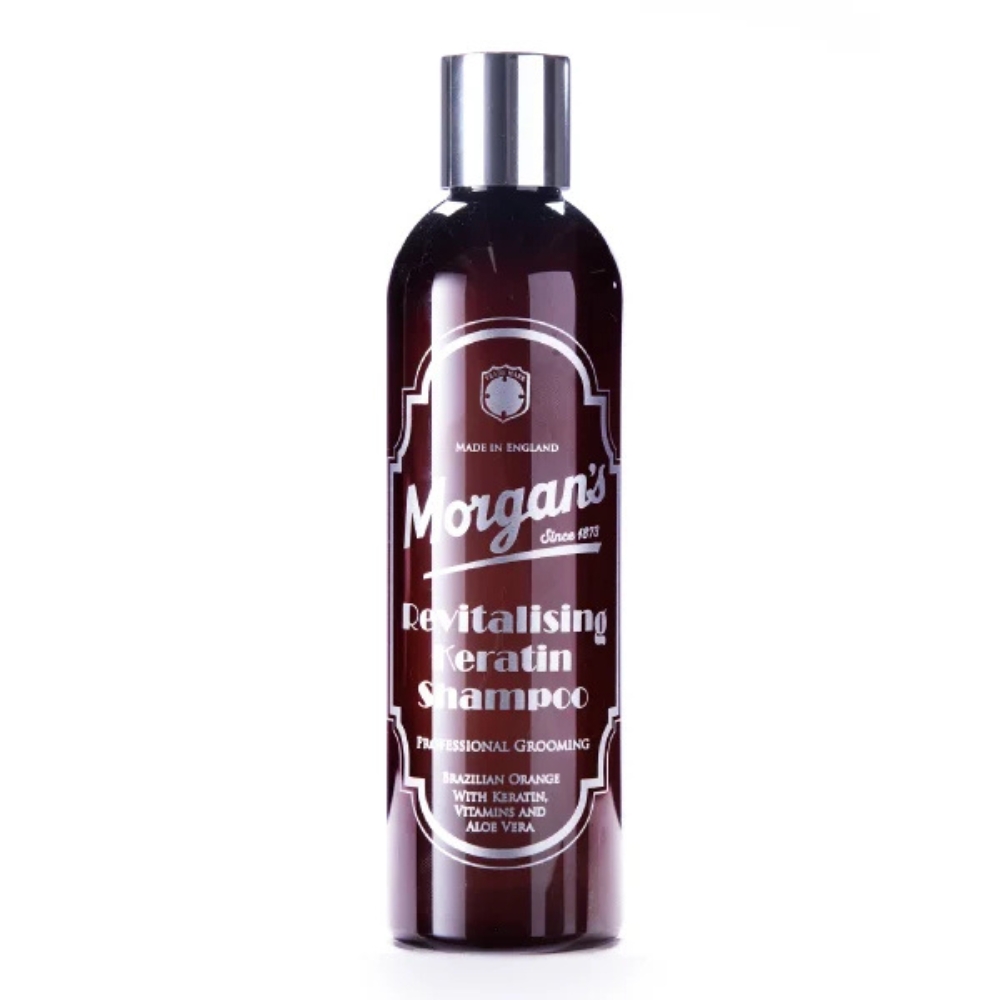 Sampon de hidratare pentru par uscat Revitalising Keratin Shampoo Brazilian Orange, 250 ml, Morgan's