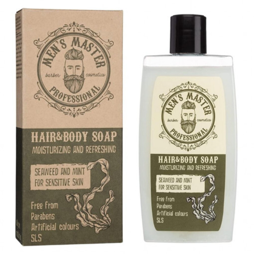 Gel dus 2 in1 pentru par si corp Sea Weed Mint, 260 ml, Men's Master