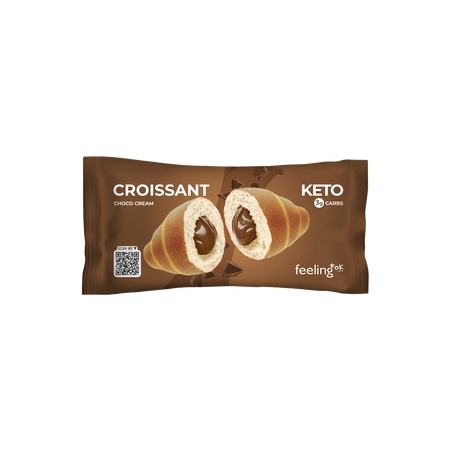 Croissant Low Carb, Ciocolata, 55 g, Feeling Ok