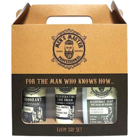 Set pentru barbati cu 3 produse pentru ingrijire Seaweed Mint, 485 ml, Men's Master