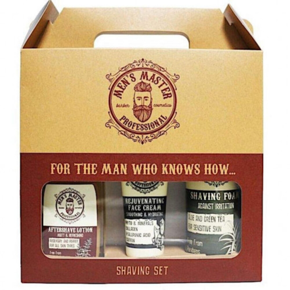 Set pentru barbati cu 3 produse pentru barbierit Shaving Rosemary and Pepper, 395 ml, Men's Master