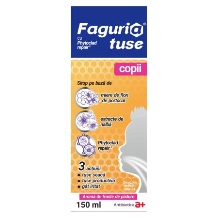 Sirop de tuse pentru copii Faguria, 150 ml, Antibiotice SA
