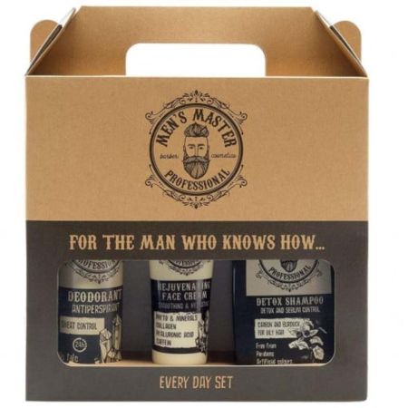 Set pentru barbati cu 3 produse pentru ingrijire Detox, 485 ml, Men's Master