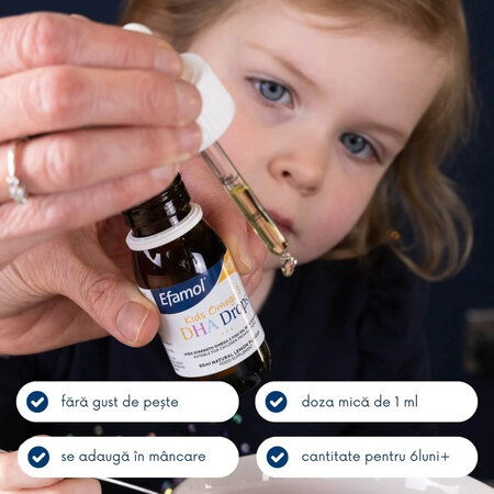 Omega 3 DHA picaturi pentru copii, 60 ml, Efamol 756374