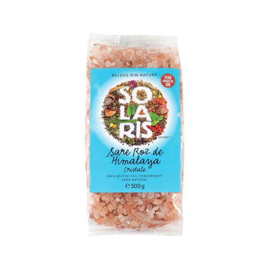 Sare roz de Himalaya grunjoasa, 500 g, Solaris