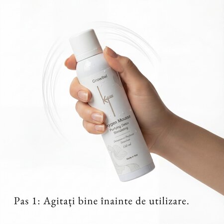 Mousse leave-in pentru detoxifiere fara clatire GrowBell Trichology, 150 ml, KT Milano 756431