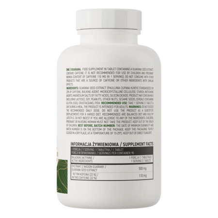 Guarana, 90 tablete, OstroVit 756441