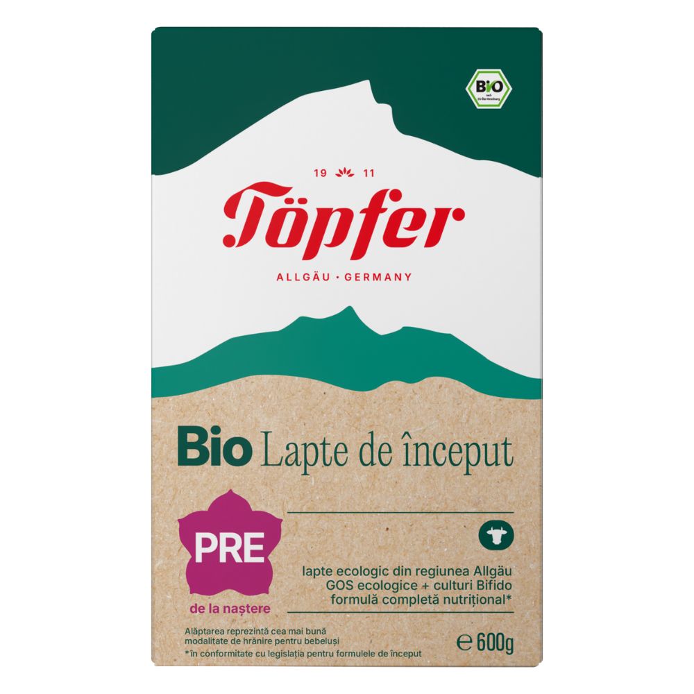 Lapte praf Bio Pre Lactana, 0 luni+, 600 g, Topfer