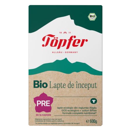 Lapte praf Bio Pre Lactana, 0 luni+, 600 g, Topfer