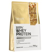 Proteina din zer cu aroma de banane 100%  Whey Protein, 700 g, OstroVit