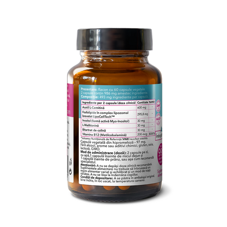 Lipozomal Acetil L-Carnitina + Inositol, 60 capsule, Hypernatura 756491
