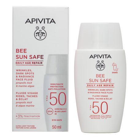 Fluid reparator SPF50 Daily Age Repair, 50 ml, Apivita