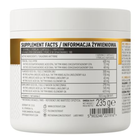 Omega 3-6-9, 180 capsule, OstroVit 756508
