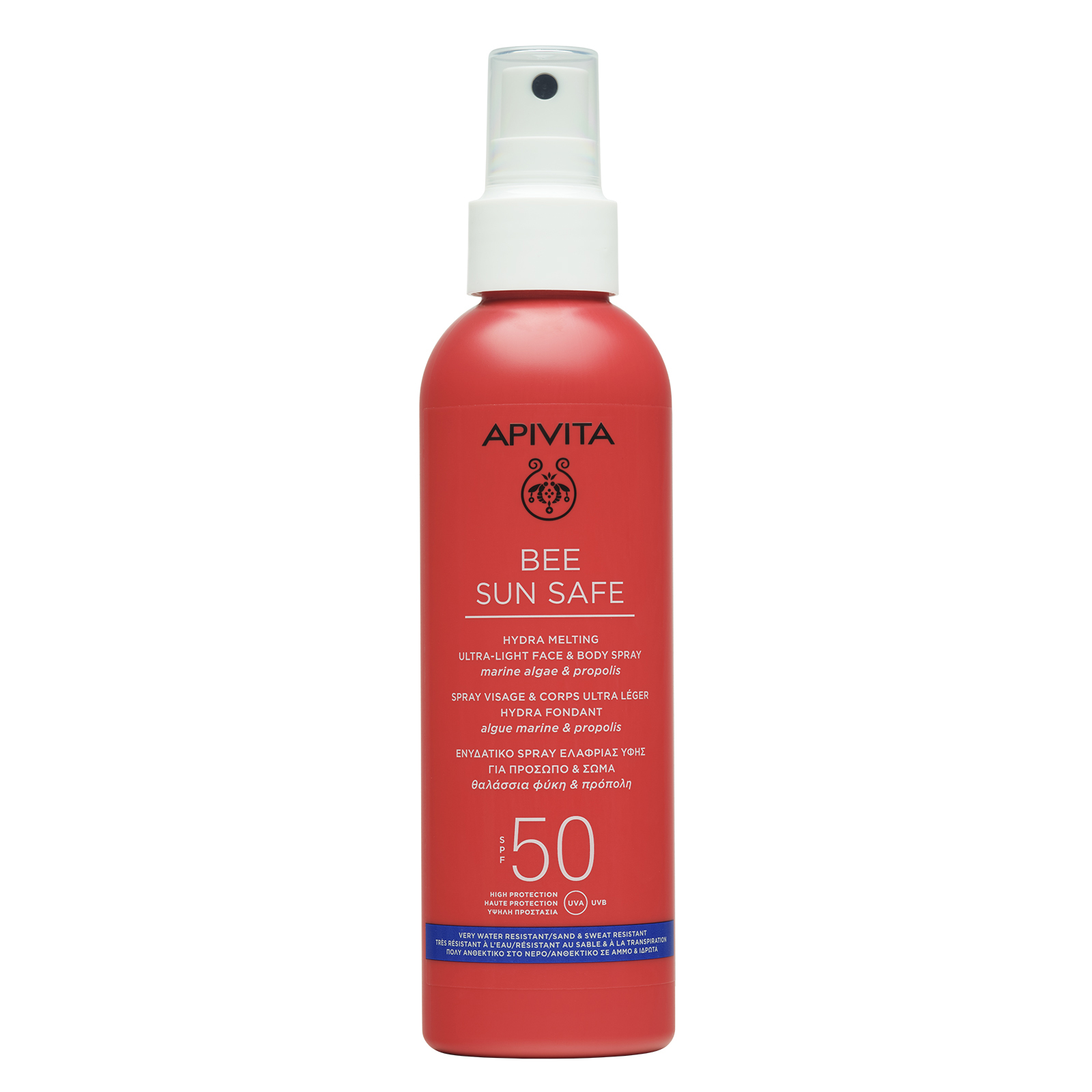 Spray pentru ten si corp SPF50 Bee Sun Safe, 200 ml, Apivita