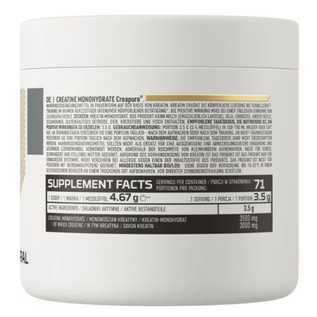 Creatina monohidrata natural Creapure, 250 g, OstroVit 756534