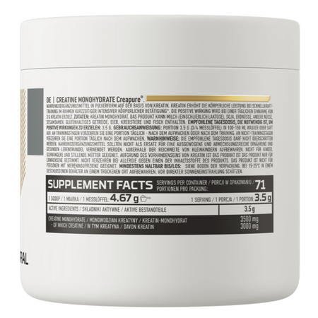 Creatina monohidrata natural Creapure, 250 g, OstroVit 756534