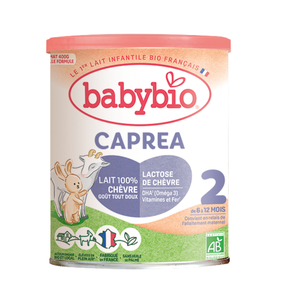 Formula 2 lapte de capra Bio, + 6 luni, 400 g, BabyBio