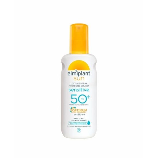 Lotiune spray protectie solara sensitive SPF50+, Elmiplant