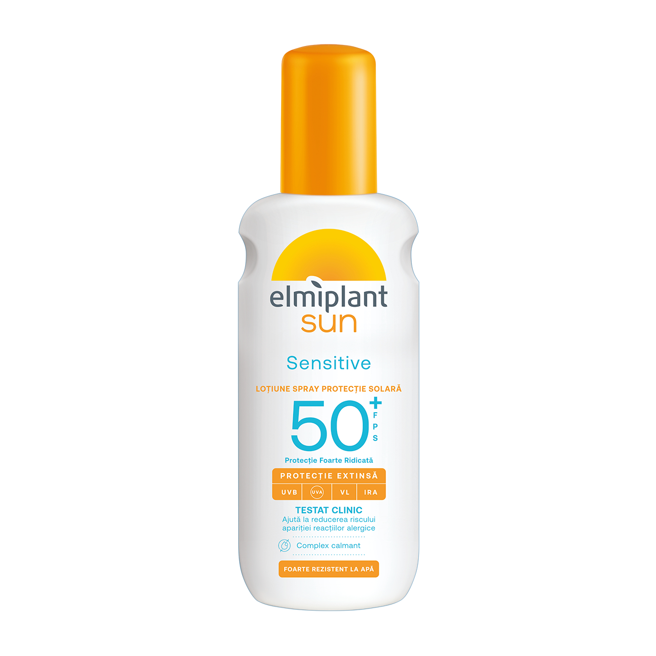 Lotiune spray protectie solara sensitive SPF50+ Sun, 200 ml, Elmiplant