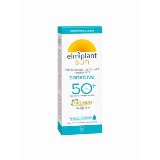 Crema protectie solara pentru fata, SPF 50+, 50ml, Elmiplant