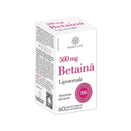 Betaina Lipozomal, 560 mg, 60 capsule, BioSunLine