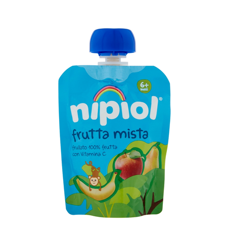 Piure din mix de fructe, 6 luni+, 85 g, Nipiol