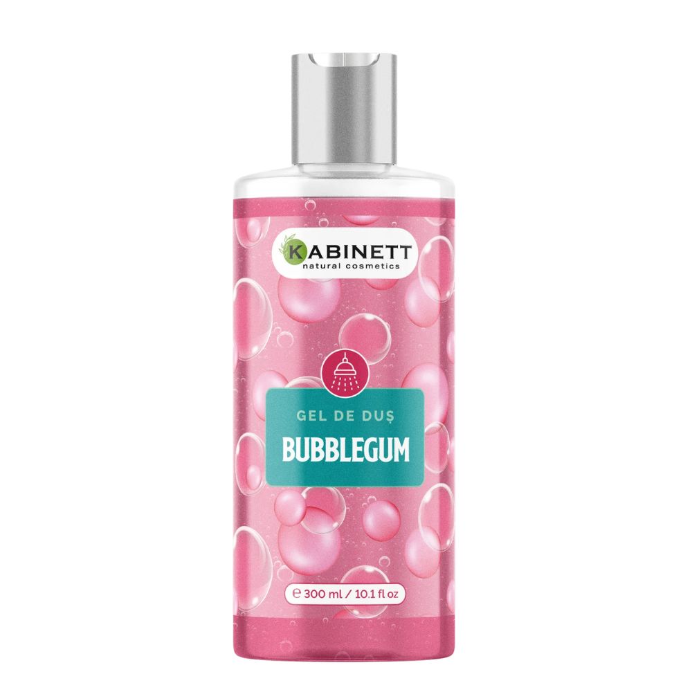 Gel de dus parfumat, Bubble Gum, 300 ml, Kabinett Natural Cosmetics